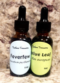 Assorted Tincture Sample Pack #4 from Tincture Treasures featuring four 1 oz tincture bottles with dropper caps.