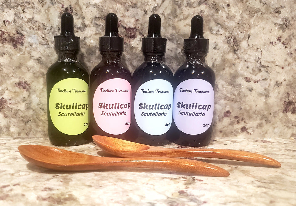 skullcap herbal tincture – calm & nervous system support 2 oz- - 0
