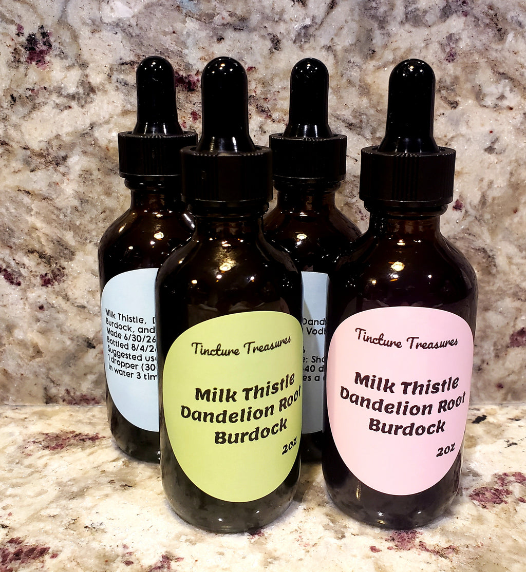 Milk Thistle, Dandelion Root, Burdock Tincture