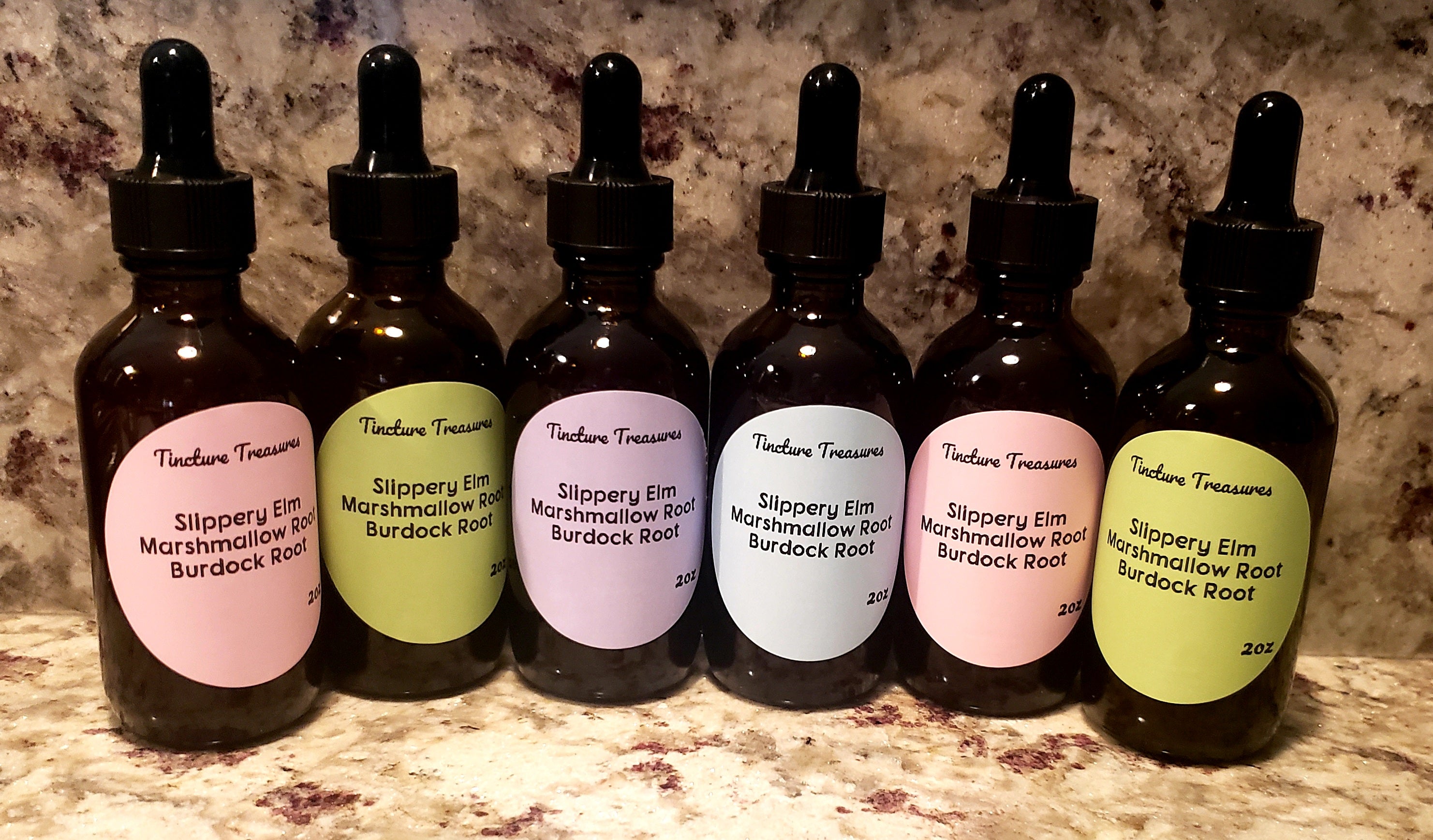 Slippery Elm, Marshmallow, Burdock Tincture