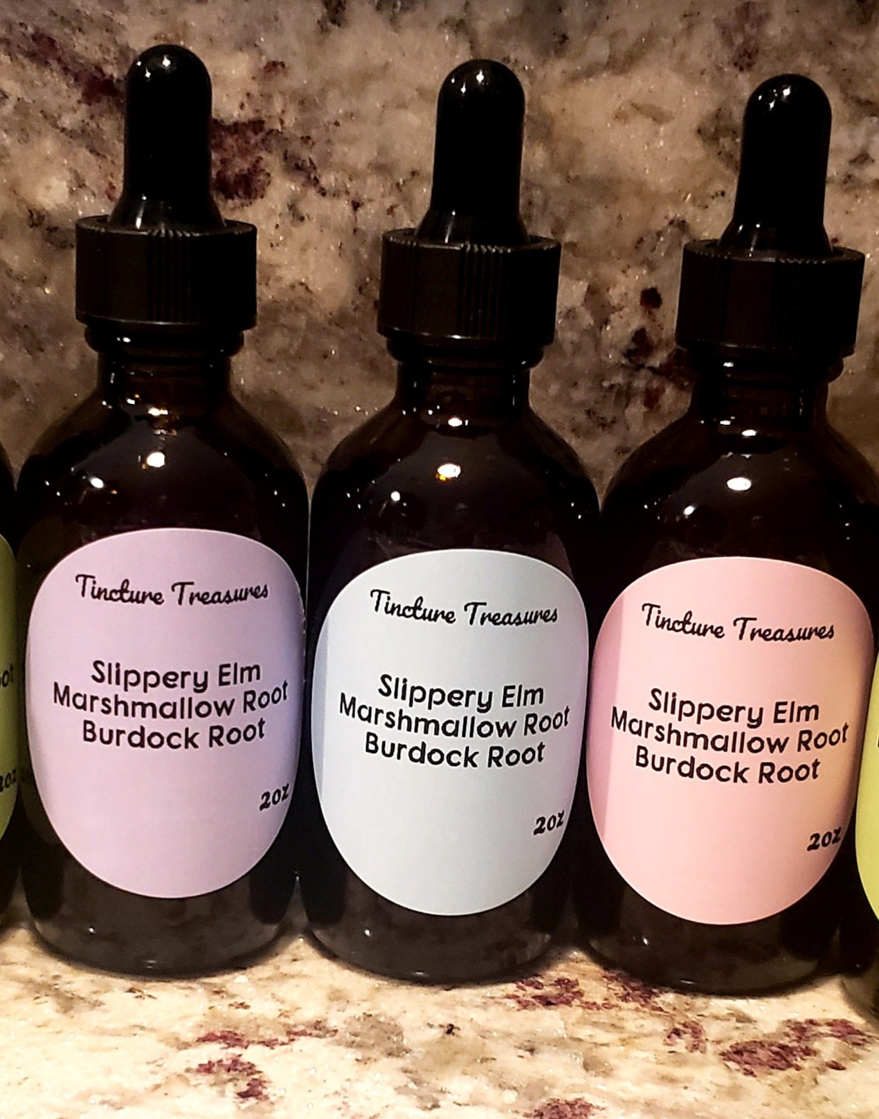 Slippery Elm, Marshmallow, Burdock Tincture